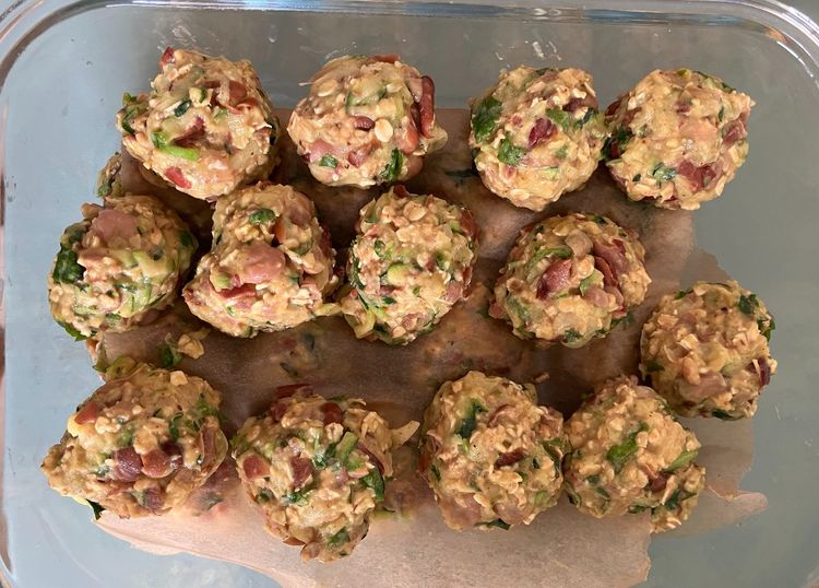 Plant-based sweet chilli BBQ balls